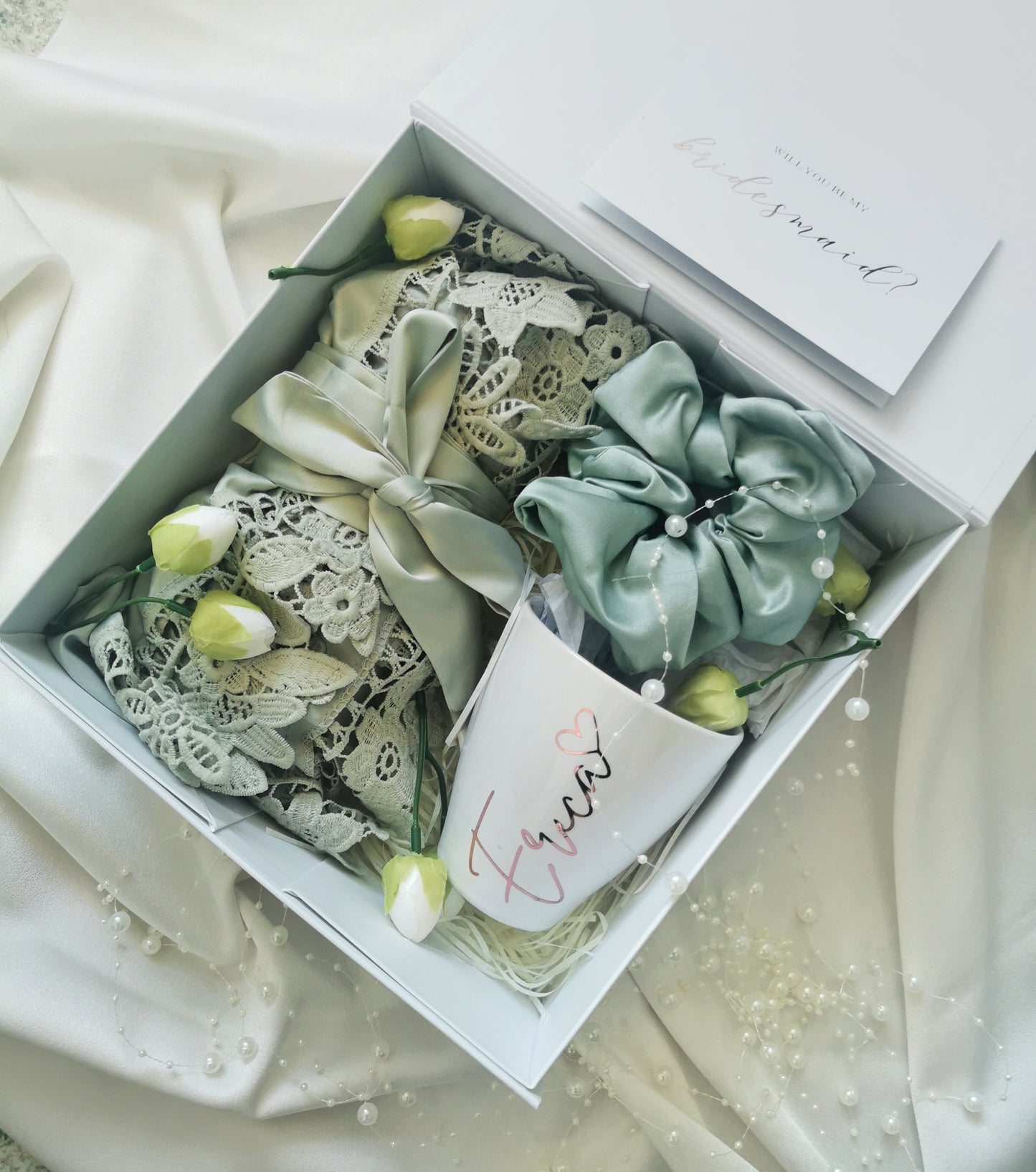 Sage Green Proposal Box (4 items)