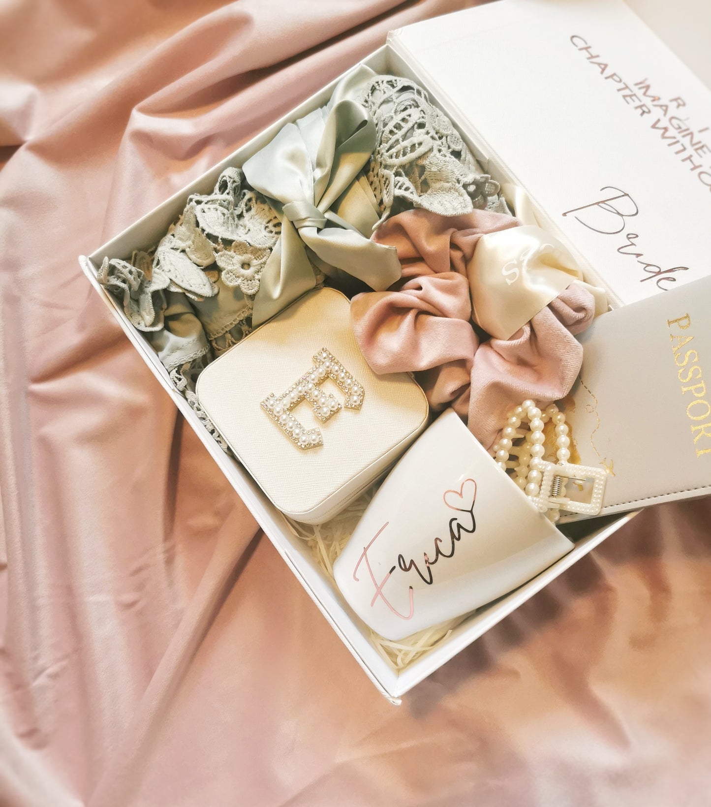 Sage and Blush Bridal Box (7 items)