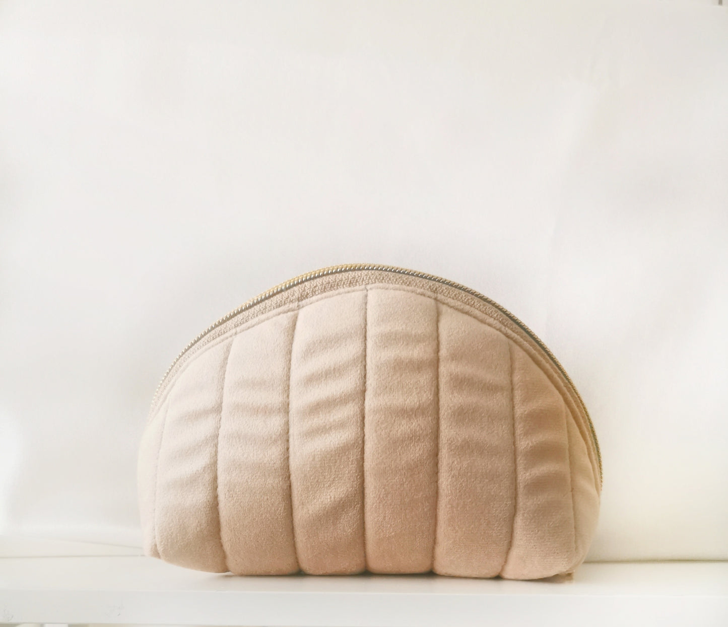Beige Velvet Vanity set