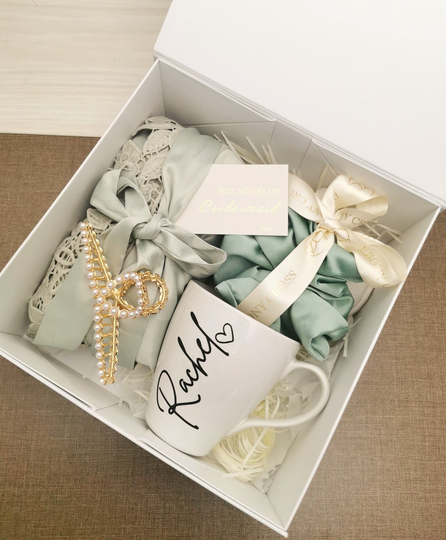 Sage Green Proposal Box (4 items)