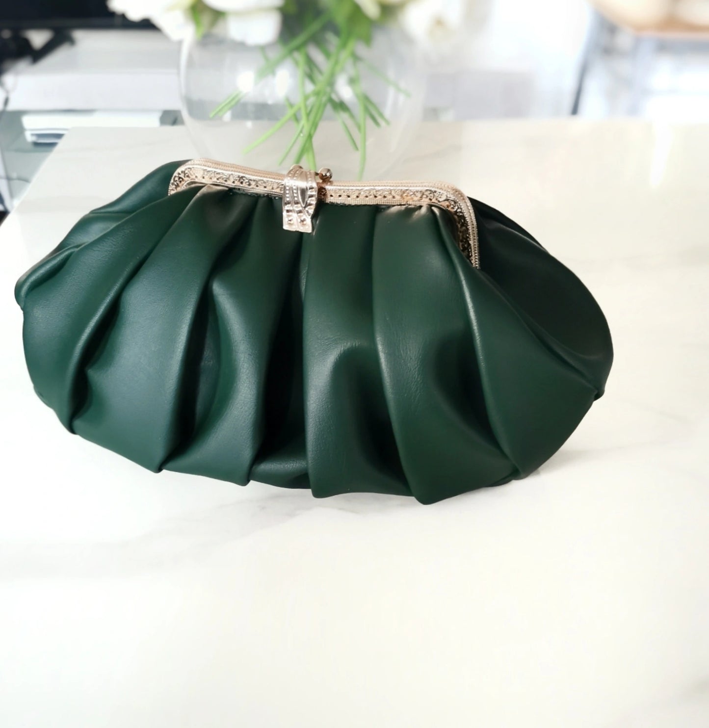 Pleated Somorah Clutch (colour options)