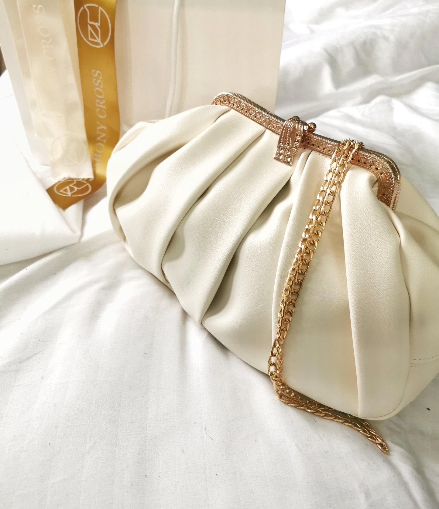 Pleated Somorah Clutch (colour options)